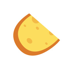 Cheese cartoon. Cheese vector isolated on white background.