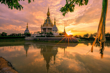 Fototapeta premium Wat Thung Setthi is one of the most beautiful sculptures in Thailand, Tambon Phra Lap, Amphoe Mueang Khon Kaen, Changwat Khon Kaen, Thailand.