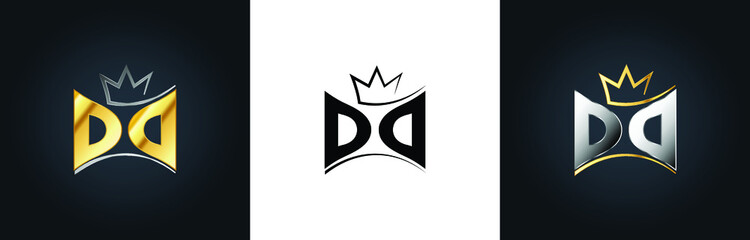 DD Creative Innovative Initial Letter Logo Design Minimal Icon