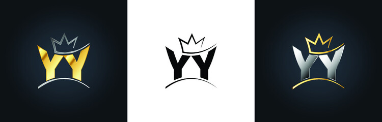 YY Creative Innovative Initial Letter Logo Design Minimal Icon