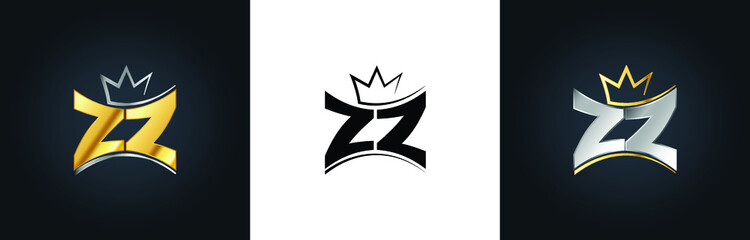 ZZ Creative Innovative Initial Letter Logo Design Minimal Icon