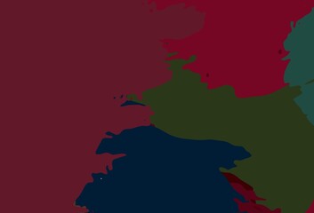 Light Green, Red vector template with chaotic shapes.