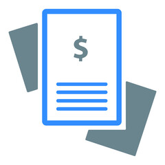 Bill, document, invoice icon