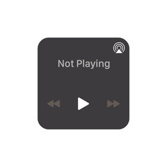 Play icon isolated on white background. Control center symbol modern, simple, vector, icon for website design, mobile app, ui. Vector Illustration