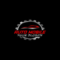 Auto service logo template, Perfect logo for business related to automotive industry