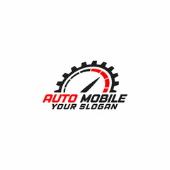 Automotive logo design for auto shop or auto repair also showroom shop