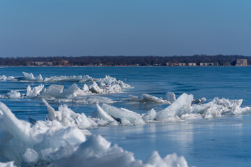 ice on the lake