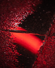 red water reflection