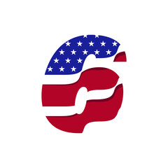 American Numerical Flag 6