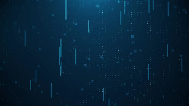 digital stripes falling technology background. hi tech digital technology futuristic background