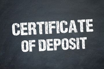 Certificate of deposit