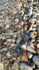 Beach with the sea in the background.