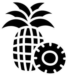 pineapple solid icon