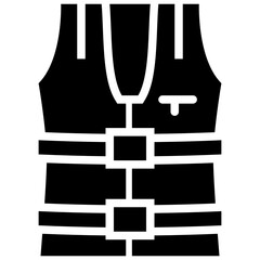 lifejacket solid icon