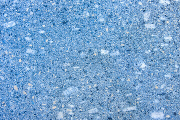 Wall terrazzo texture gray blue of stone granite black white background marble surface pattern sandstone small have mixed sand tile background.