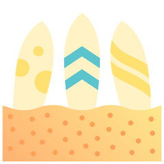 surfboard gradient icon