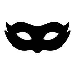 Carnival mask icon vector design template.
