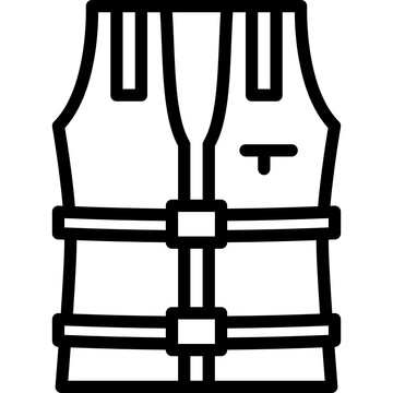 recommend clip art: lifejacket black outline icon