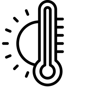 recommend clip art: thermometer black outline icon