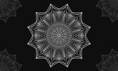 Mandala pattern vector print design.Abstract background with ornament.