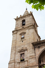 Church of Navarrete, Rioja, Spain, pilgrims on their way to Santiago de Compostela, Spain