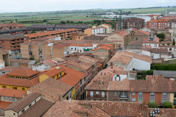view of the town of Santo Domingo de la Calzada, Spain