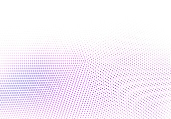 Abstract colorful circular halftone on white background