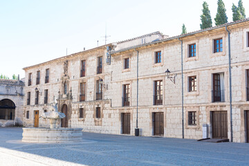 Fototapeta na wymiar Las Huelgas, Burgos, Spain, a group of medieval buildings.
