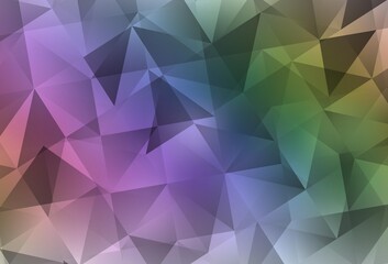 Fototapeta premium Light Multicolor vector gradient triangles template.