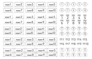ポイント　アイコン　セット