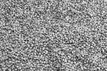 Light gray PVC raw materials background. PVC fitting