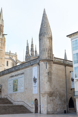 Exterior view of the gothic cathedral of Burgos, Castilla Le&oacute;n, Spain.