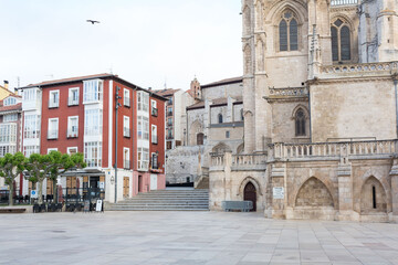 Fototapeta premium Downtown streets of the city of Burgos, Spain, Europe