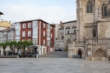 Fototapeta na wymiar Streets of the city of Burgos, Castilla Leon, Spain