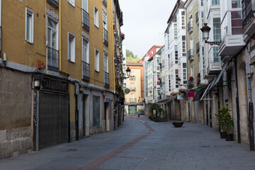 Fototapeta na wymiar Streets of the city of Burgos, Castilla Leon, Spain