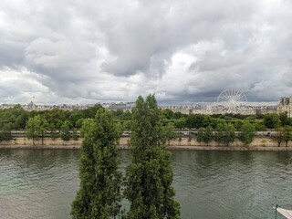 Fototapeta premium Overview of Paris from Musée d'Orsay - June 2022