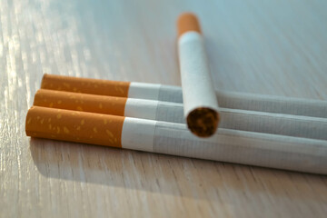 cigarettes on the table