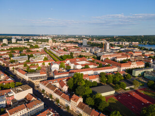 Fototapeta na wymiar Aerial view on Potsdam the capital city of Brandenburg in Germany
