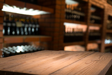 Wine barrels in a old wine cellar