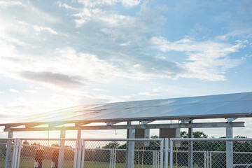 Fototapeta premium Small Solar Panel Installed In Agriculture.