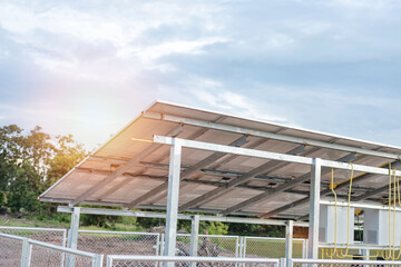 Obraz premium Solar panel, alternative electricity source, concept of sustainable resources, And this is a new system that can generate electricity more than the original.