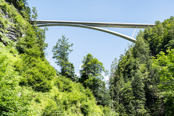 Taminabrücke zwischen Valens und Pfäfers, Kanton Gallen, Schweiz