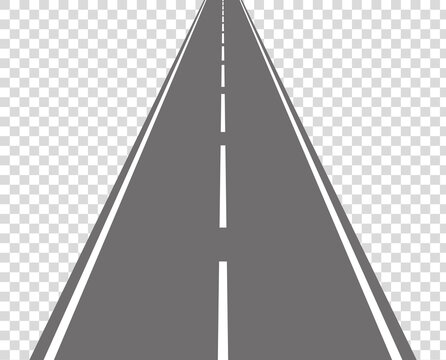 straight road for concept design. Vector illustration. stock image.