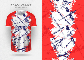 Background mockup for sports jersey, jersey, running shirt, grunge pattern.