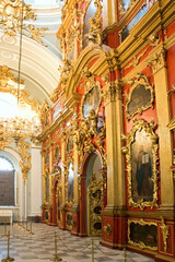 Fototapeta na wymiar Interior of St. Andrew's Church in Kyiv, Ukraine