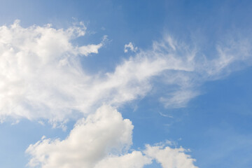 Clounds on blue sky background