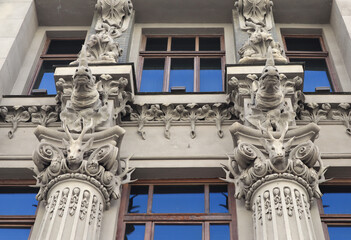  Fragment of House with Chimeras is the most original creation of architect Vladislav Gorodetsky in...