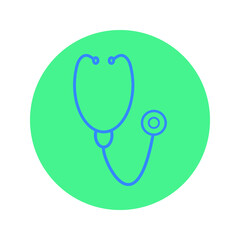 Stethoscope on a white background
