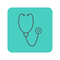 Stethoscope on a white background
