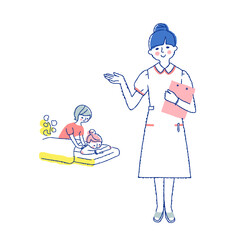 エステティシャンとエステの施術シーン